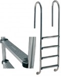 Лестница Wall Standart 4 ступени с накладками, AISI-304 Арт. 15204