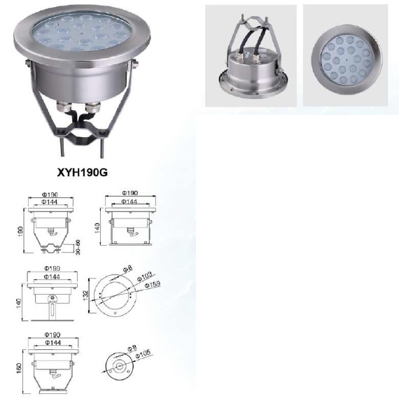    IP68/    XYH190G-36W(RGB)