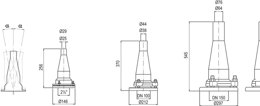   Lance jet DN 100 mm  10.0-60.0 3/ . BZW2118